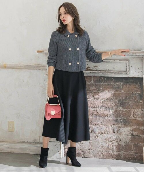 Viaggio Blu / ビアッジョブルー ニット・セーター | 襟付きニットジャケット≪手洗い可能≫ | 詳細25