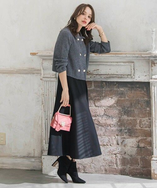 Viaggio Blu / ビアッジョブルー ニット・セーター | 襟付きニットジャケット≪手洗い可能≫ | 詳細26