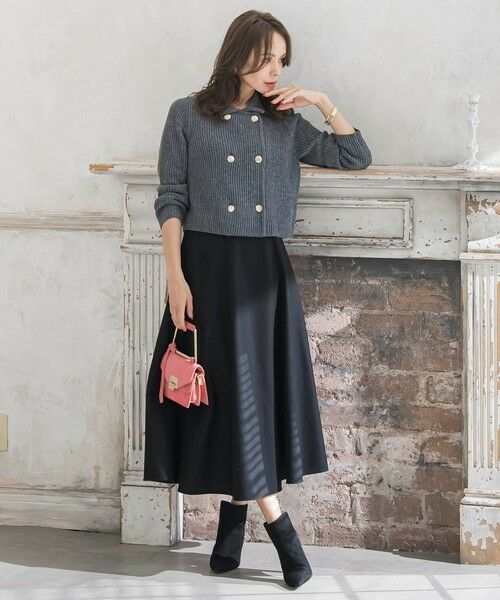 Viaggio Blu / ビアッジョブルー ニット・セーター | 襟付きニットジャケット≪手洗い可能≫ | 詳細27