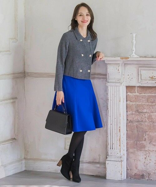 Viaggio Blu / ビアッジョブルー ニット・セーター | 襟付きニットジャケット≪手洗い可能≫ | 詳細30