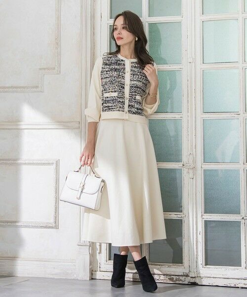 Viaggio Blu / ビアッジョブルー カーディガン・ボレロ | CLARENSONミックスツイードカーディガン | 詳細8