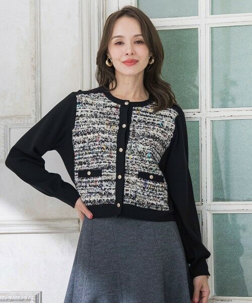 Viaggio Blu / ビアッジョブルー カーディガン・ボレロ | CLARENSONミックスツイードカーディガン | 詳細11