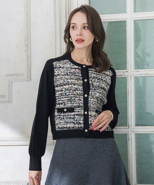 Viaggio Blu / ビアッジョブルー カーディガン・ボレロ | CLARENSONミックスツイードカーディガン | 詳細13