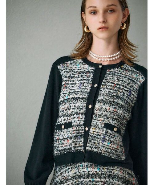 Viaggio Blu / ビアッジョブルー カーディガン・ボレロ | CLARENSONミックスツイードカーディガン | 詳細18