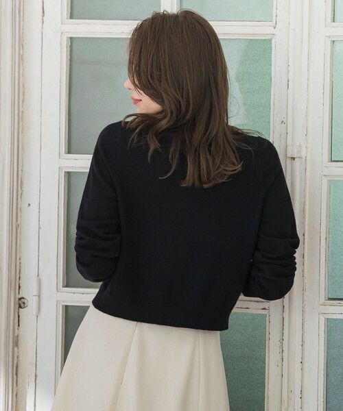 Viaggio Blu / ビアッジョブルー カーディガン・ボレロ | Vネックビジューカーディガン≪手洗い可能≫ | 詳細14