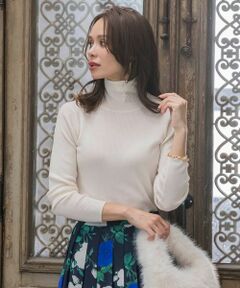 Viaggio Blu / ビアッジョブルー ニット・セーター | 【新色追加】スパンコールリブタートルニット