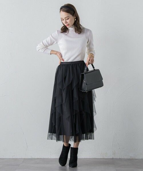 Viaggio Blu / ビアッジョブルー ニット・セーター | 【新色追加】スパンコールリブタートルニット | 詳細20