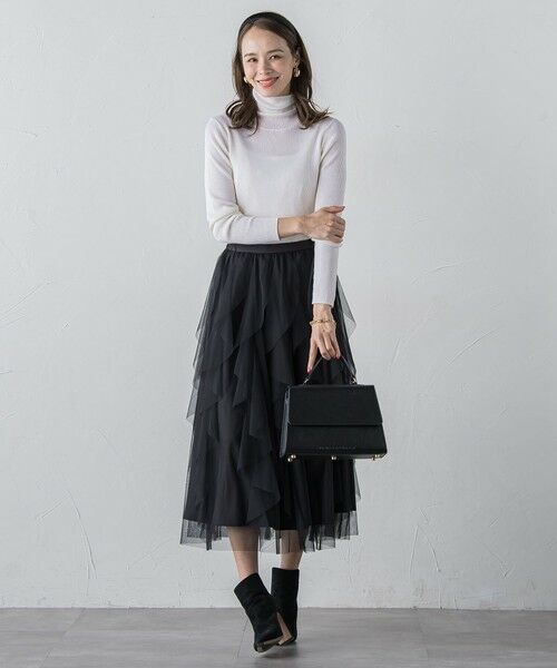 Viaggio Blu / ビアッジョブルー ニット・セーター | 【新色追加】スパンコールリブタートルニット | 詳細21