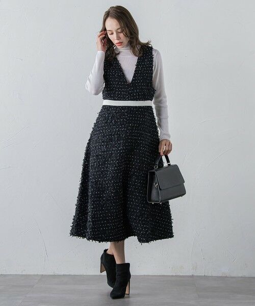 Viaggio Blu / ビアッジョブルー ニット・セーター | 【新色追加】スパンコールリブタートルニット | 詳細22