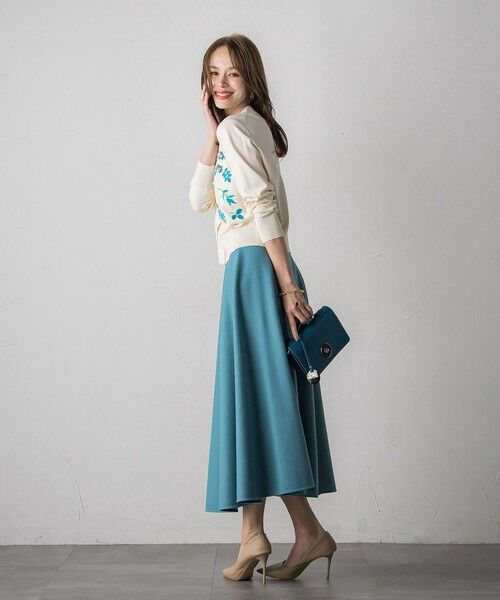 Viaggio Blu / ビアッジョブルー カーディガン・ボレロ | 【新色追加】ボタニカルモチーフ刺繍カーディガン | 詳細6