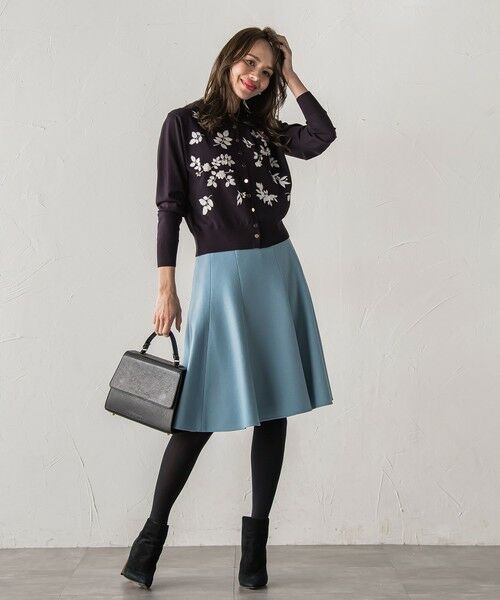 Viaggio Blu / ビアッジョブルー カーディガン・ボレロ | 【新色追加】ボタニカルモチーフ刺繍カーディガン | 詳細9