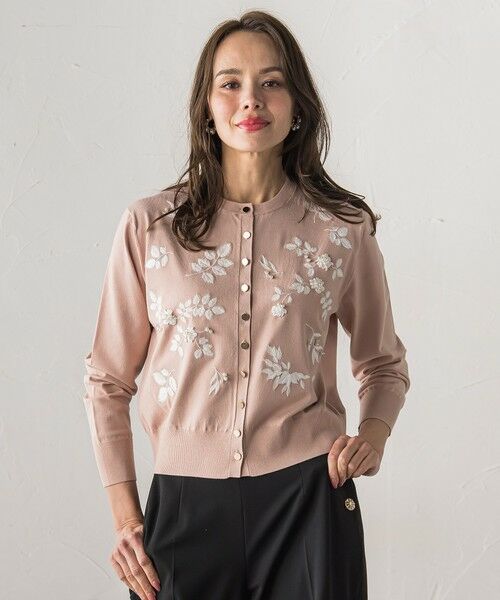 Viaggio Blu / ビアッジョブルー カーディガン・ボレロ | 【新色追加】ボタニカルモチーフ刺繍カーディガン | 詳細13
