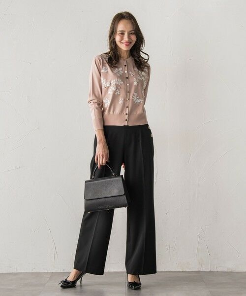 Viaggio Blu / ビアッジョブルー カーディガン・ボレロ | 【新色追加】ボタニカルモチーフ刺繍カーディガン | 詳細16