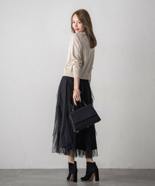 Viaggio Blu / ビアッジョブルー カーディガン・ボレロ | 【新色追加】ボタニカルモチーフ刺繍カーディガン | 詳細14