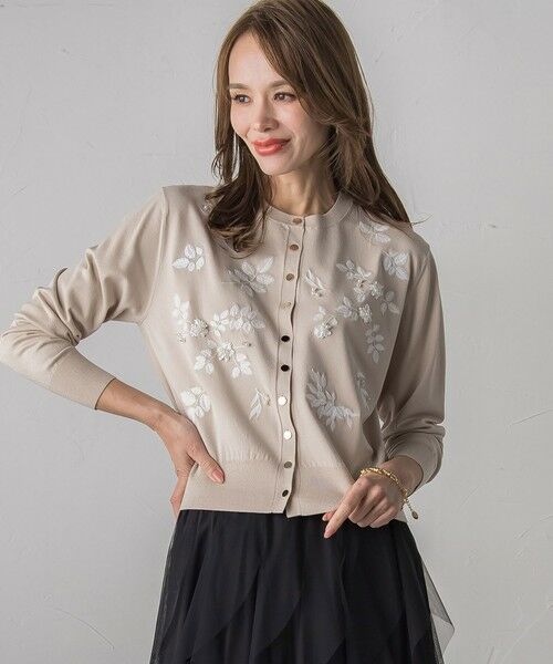 Viaggio Blu / ビアッジョブルー カーディガン・ボレロ | 【新色追加】ボタニカルモチーフ刺繍カーディガン | 詳細19
