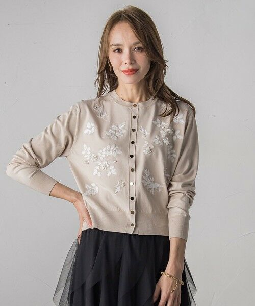 Viaggio Blu / ビアッジョブルー カーディガン・ボレロ | 【新色追加】ボタニカルモチーフ刺繍カーディガン | 詳細21