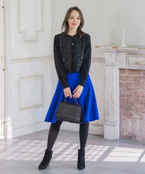 Viaggio Blu / ビアッジョブルー カーディガン・ボレロ | リボンドットツイードカーディガン | 詳細13