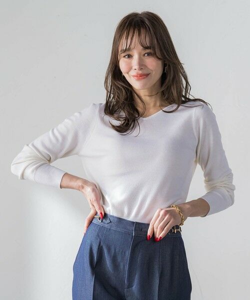 Viaggio Blu / ビアッジョブルー ニット・セーター | 【新色追加】BRISBANE前後2WAYパールニット | 詳細1