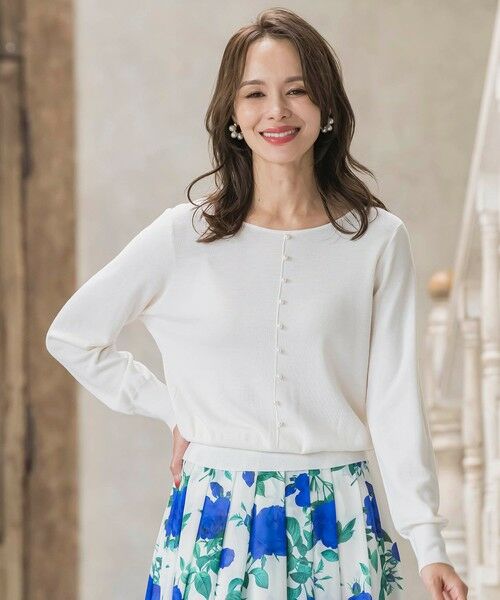 Viaggio Blu / ビアッジョブルー ニット・セーター | 【新色追加】BRISBANE前後2WAYパールニット | 詳細5