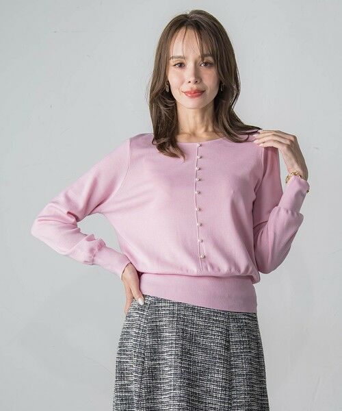 Viaggio Blu / ビアッジョブルー ニット・セーター | 【新色追加】BRISBANE前後2WAYパールニット | 詳細19