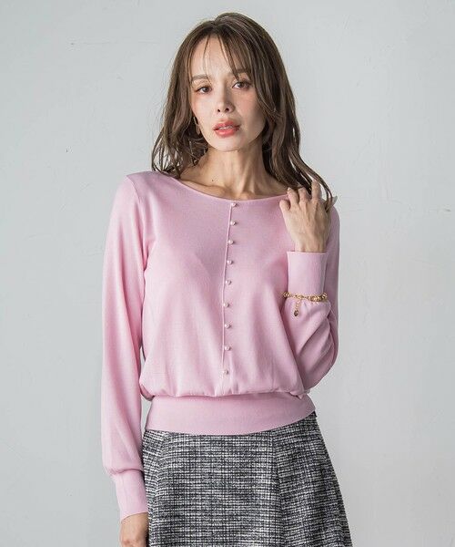 Viaggio Blu / ビアッジョブルー ニット・セーター | 【新色追加】BRISBANE前後2WAYパールニット | 詳細22