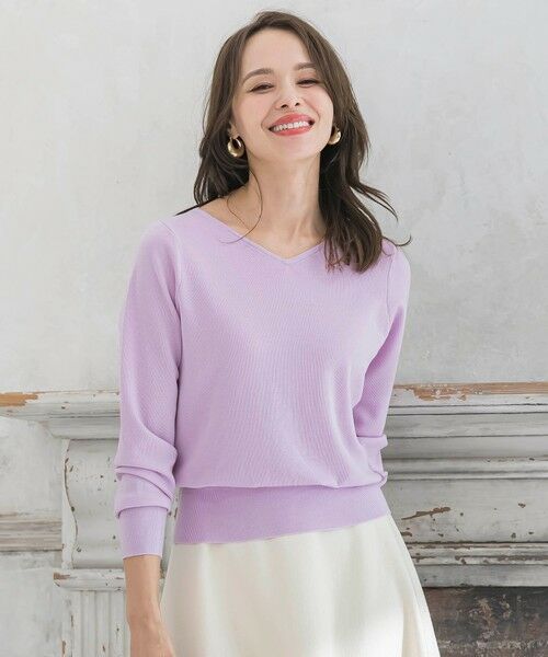 Viaggio Blu / ビアッジョブルー ニット・セーター | 【新色追加】BRISBANE前後2WAYパールニット | 詳細27