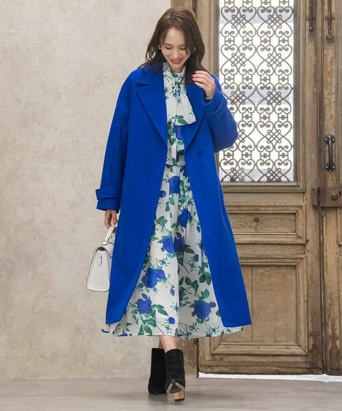 Viaggio Blu / ビアッジョブルー シャツ・ブラウス | ブルーローズプリントブラウス≪洗濯機で洗える≫ | 詳細14