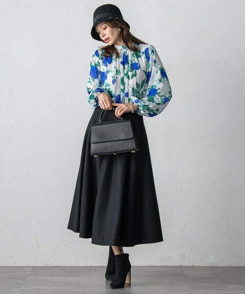 Viaggio Blu / ビアッジョブルー シャツ・ブラウス | ブルーローズプリントブラウス≪洗濯機で洗える≫ | 詳細15