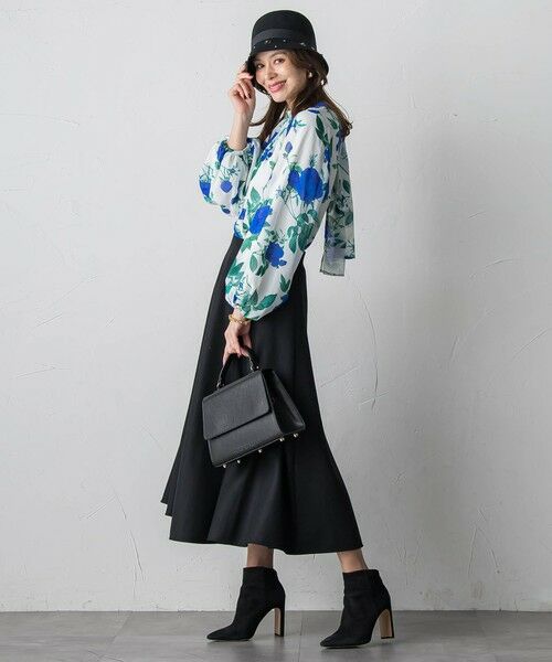 Viaggio Blu / ビアッジョブルー シャツ・ブラウス | ブルーローズプリントブラウス≪洗濯機で洗える≫ | 詳細16