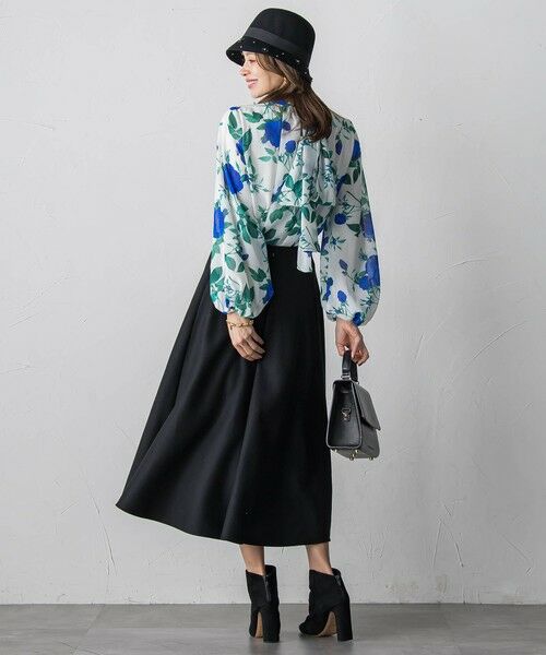 Viaggio Blu / ビアッジョブルー シャツ・ブラウス | ブルーローズプリントブラウス≪洗濯機で洗える≫ | 詳細17