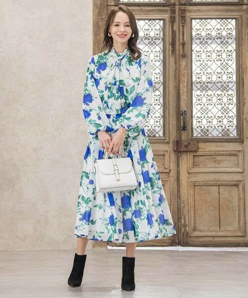 Viaggio Blu / ビアッジョブルー シャツ・ブラウス | ブルーローズプリントブラウス≪洗濯機で洗える≫ | 詳細8