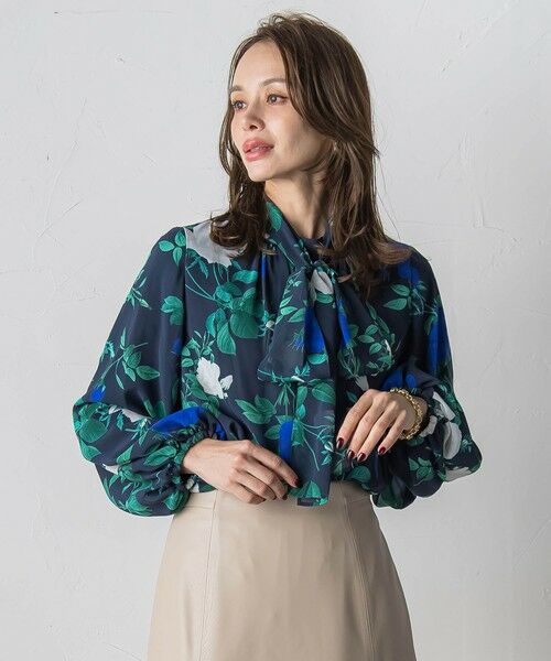 Viaggio Blu / ビアッジョブルー シャツ・ブラウス | ブルーローズプリントブラウス≪洗濯機で洗える≫ | 詳細18