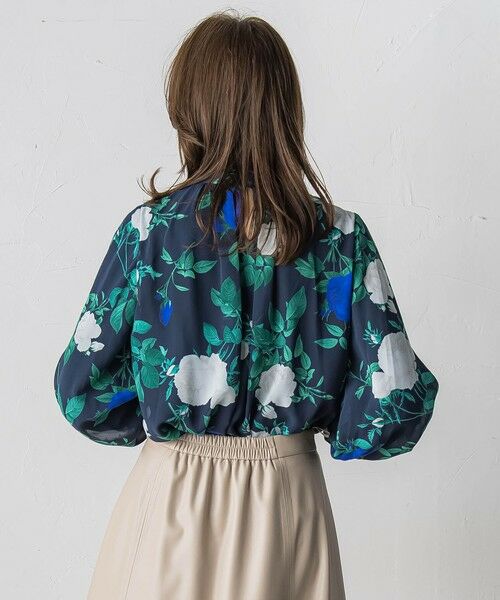 Viaggio Blu / ビアッジョブルー シャツ・ブラウス | ブルーローズプリントブラウス≪洗濯機で洗える≫ | 詳細20