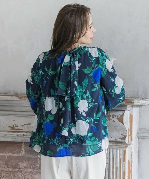 Viaggio Blu / ビアッジョブルー シャツ・ブラウス | ブルーローズプリントブラウス≪洗濯機で洗える≫ | 詳細28
