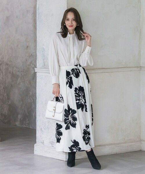 Viaggio Blu / ビアッジョブルー シャツ・ブラウス | フリルネックボウタイブラウス≪洗濯機で洗える≫ | 詳細10