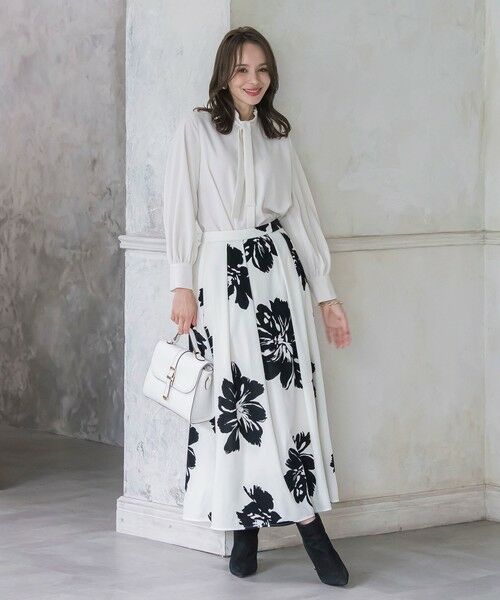 Viaggio Blu / ビアッジョブルー シャツ・ブラウス | フリルネックボウタイブラウス≪洗濯機で洗える≫ | 詳細11