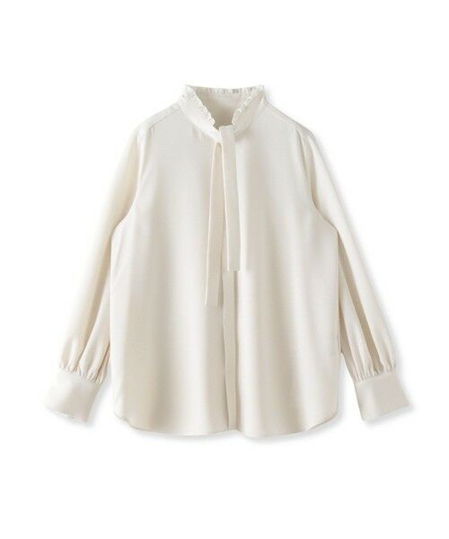 Viaggio Blu / ビアッジョブルー シャツ・ブラウス | フリルネックボウタイブラウス≪洗濯機で洗える≫ | 詳細14