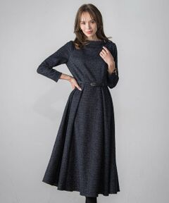 Viaggio Blu / ビアッジョブルー ロング・マキシ丈ワンピース | ツイードラメワンピース