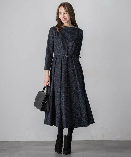 Viaggio Blu / ビアッジョブルー ロング・マキシ丈ワンピース | ツイードラメワンピース | 詳細4