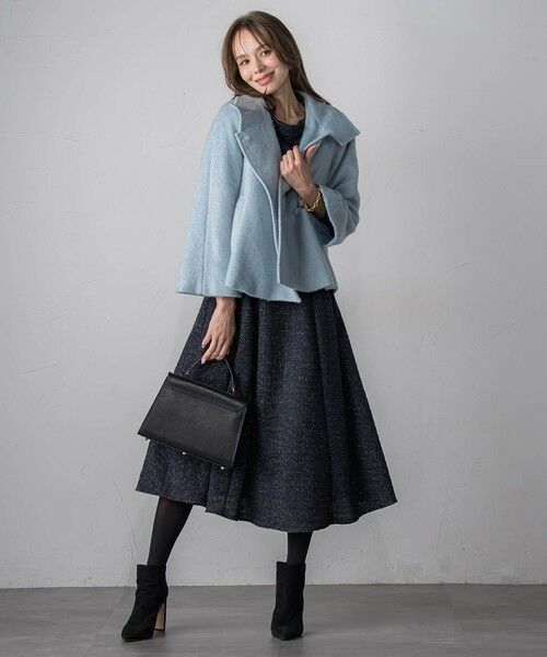 Viaggio Blu / ビアッジョブルー ロング・マキシ丈ワンピース | ツイードラメワンピース | 詳細6