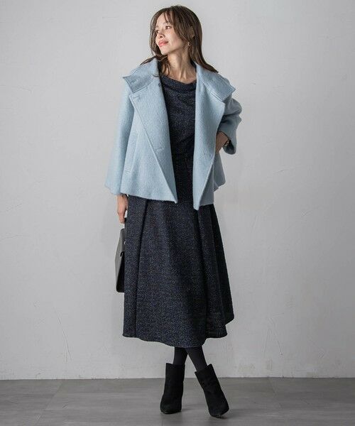 Viaggio Blu / ビアッジョブルー ロング・マキシ丈ワンピース | ツイードラメワンピース | 詳細7