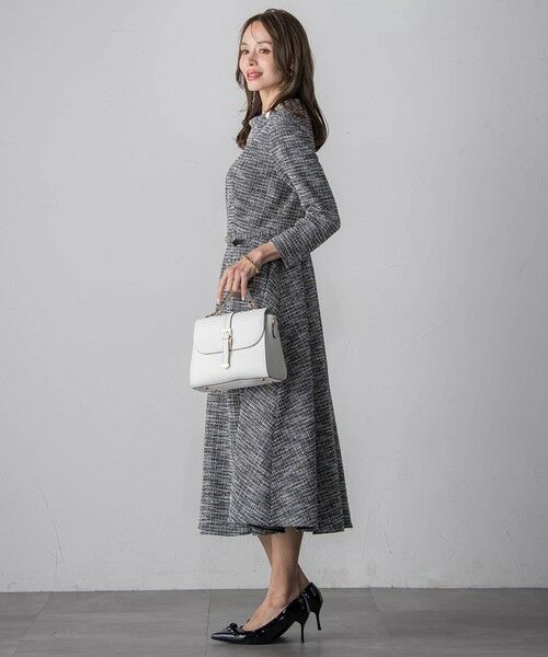 Viaggio Blu / ビアッジョブルー ロング・マキシ丈ワンピース | ツイードラメワンピース | 詳細12