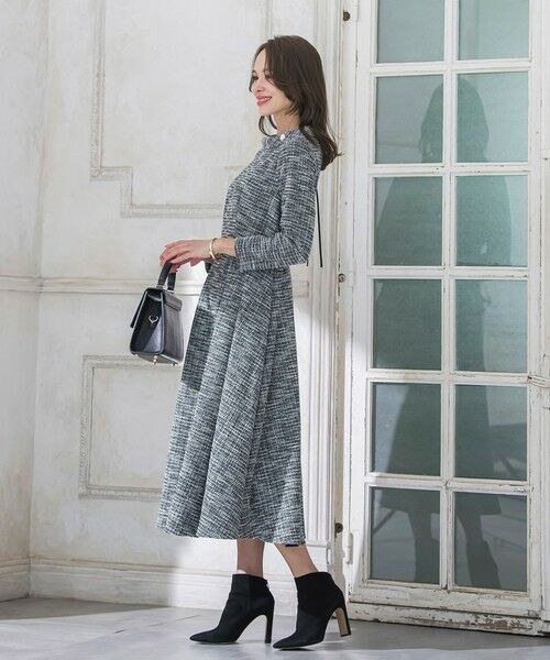 Viaggio Blu / ビアッジョブルー ロング・マキシ丈ワンピース | ツイードラメワンピース | 詳細18