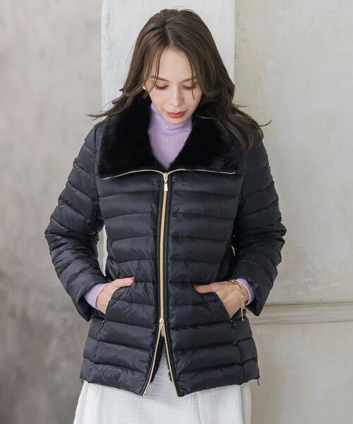 Viaggio Blu / ビアッジョブルー ダッフルコート | 襟ファーダウン | 詳細2