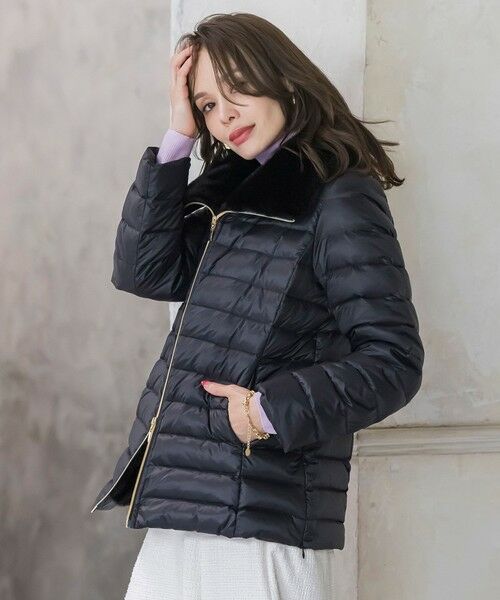 Viaggio Blu / ビアッジョブルー ダッフルコート | 襟ファーダウン | 詳細3