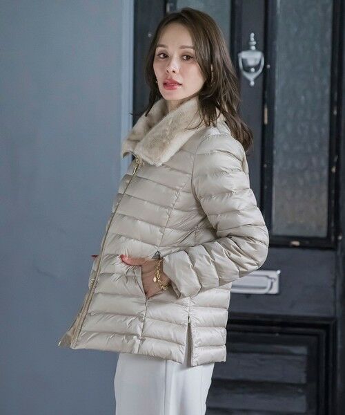 Viaggio Blu / ビアッジョブルー ダッフルコート | 襟ファーダウン | 詳細21