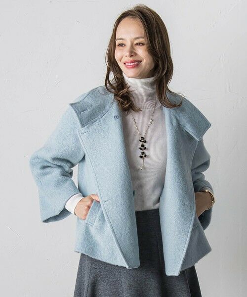 Viaggio Blu / ビアッジョブルー ダッフルコート | シャギーショートコート | 詳細14