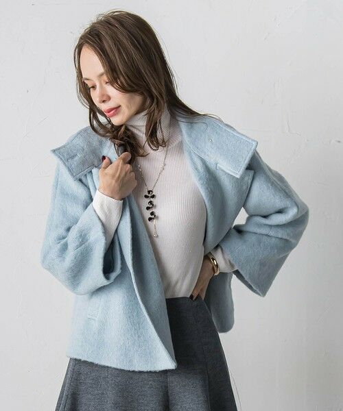 Viaggio Blu / ビアッジョブルー ダッフルコート | シャギーショートコート | 詳細15