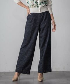 Viaggio Blu / ビアッジョブルー その他パンツ | ツイードラメワイドパンツ