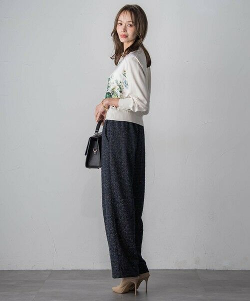Viaggio Blu / ビアッジョブルー その他パンツ | ツイードラメワイドパンツ | 詳細7